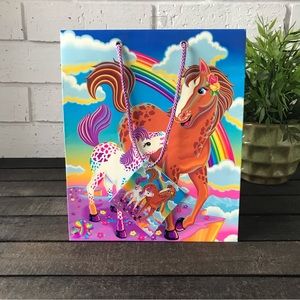 Lisa Frank Vintage Gift Bag Rainbow Chaser & Lollipop with Name Tag